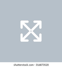 Extend, Re-size, Enlarge. Vector illustration
