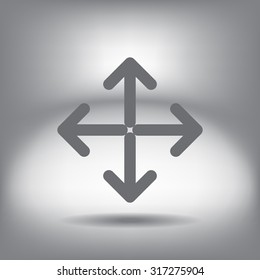 Extend, Re-size, Enlarge. Vector illustration
