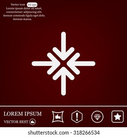Extend, Re-size, Enlarge. Vector illustration