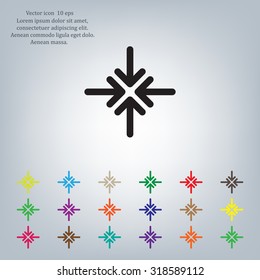 Extend, Re-size, Enlarge. Vector illustration