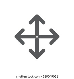 Extend, Re-size, Enlarge. Vector illustration
