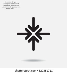 Extend, Re-size, Enlarge. Vector illustration
