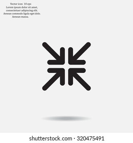 Extend, Re-size, Enlarge. Vector illustration