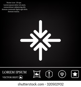 Extend, Re-size, Enlarge. Vector illustration