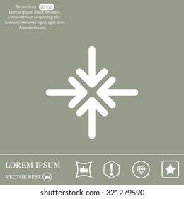 Extend, Re-size, Enlarge. Vector illustration