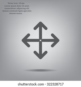 Extend, Re-size, Enlarge. Vector illustration