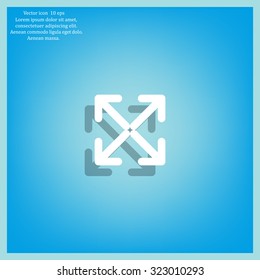Extend, Re-size, Enlarge. Vector illustration