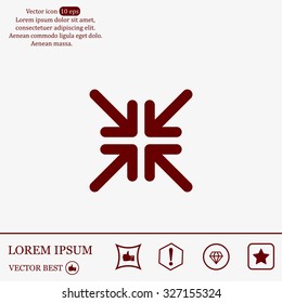 Extend, Re-size, Enlarge. Vector illustration