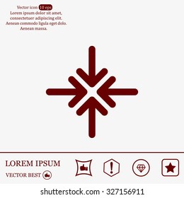 Extend, Re-size, Enlarge. Vector illustration