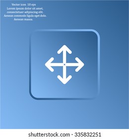 Extend, Re-size, Enlarge. Vector illustration