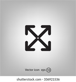 Extend, Re-size, Enlarge. Vector illustration