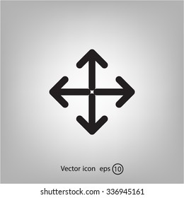 Extend, Re-size, Enlarge. Vector illustration