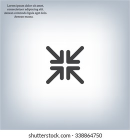 Extend, Re-size, Enlarge. Vector illustration