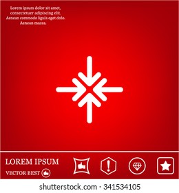 Extend, Re-size, Enlarge. Vector illustration