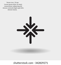 Extend, Re-size, Enlarge. Vector illustration