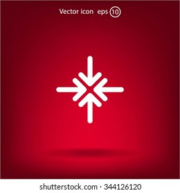Extend, Re-size, Enlarge. Vector illustration
