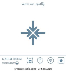 Extend, Re-size, Enlarge. Vector illustration