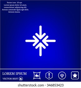 Extend, Re-size, Enlarge. Vector illustration