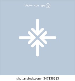 Extend, Re-size, Enlarge. Vector illustration
