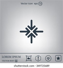 Extend, Re-size, Enlarge. Vector illustration