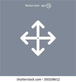Extend, Re-size, Enlarge. Vector illustration