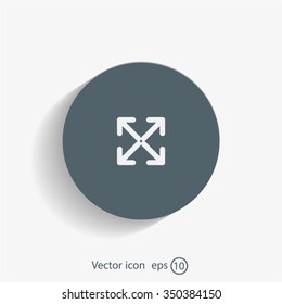 Extend, Re-size, Enlarge. Vector illustration