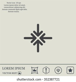 Extend, Re-size, Enlarge. Vector illustration
