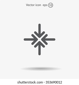 Extend, Re-size, Enlarge. Vector illustration
