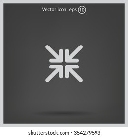 Extend, Re-size, Enlarge. Vector illustration