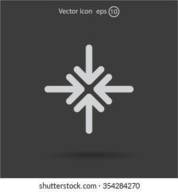 Extend, Re-size, Enlarge. Vector illustration