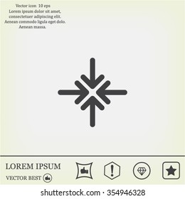 Extend, Re-size, Enlarge. Vector illustration