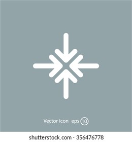 Extend, Re-size, Enlarge. Vector illustration