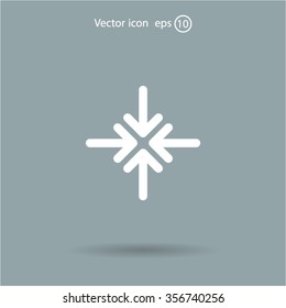 Extend, Re-size, Enlarge. Vector illustration
