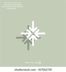 Extend, Re-size, Enlarge. Vector illustration