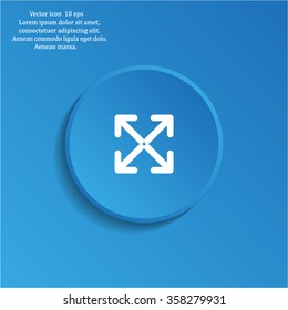 Extend, Re-size, Enlarge. Vector illustration