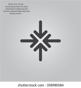 Extend, Re-size, Enlarge. Vector illustration