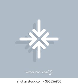 Extend, Re-size, Enlarge. Vector illustration