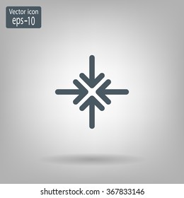 Extend, Re-size, Enlarge. Vector illustration