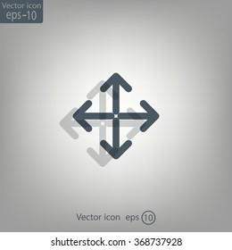 Extend, Re-size, Enlarge. Vector illustration