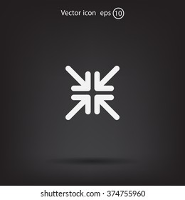 Extend, Re-size, Enlarge. Vector illustration