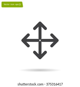 Extend, Re-size, Enlarge. Vector illustration