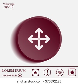 Extend, Re-size, Enlarge. Vector illustration