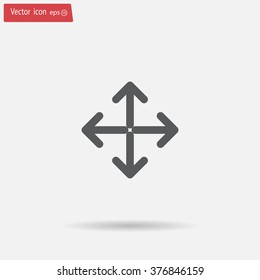 Extend, Re-size, Enlarge. Vector illustration