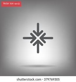 Extend, Re-size, Enlarge. Vector illustration