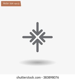 Extend, Re-size, Enlarge. Vector illustration