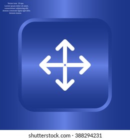Extend, Re-size, Enlarge. Vector illustration