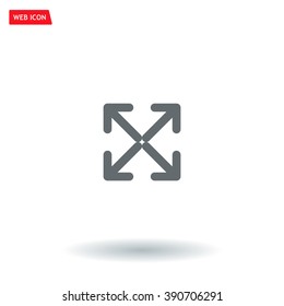 Extend, Re-size, Enlarge. Vector illustration