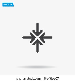 Extend, Re-size, Enlarge. Vector illustration