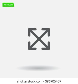 Extend, Re-size, Enlarge. Vector illustration