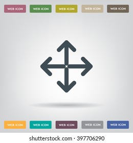 Extend, Re-size, Enlarge. Vector illustration